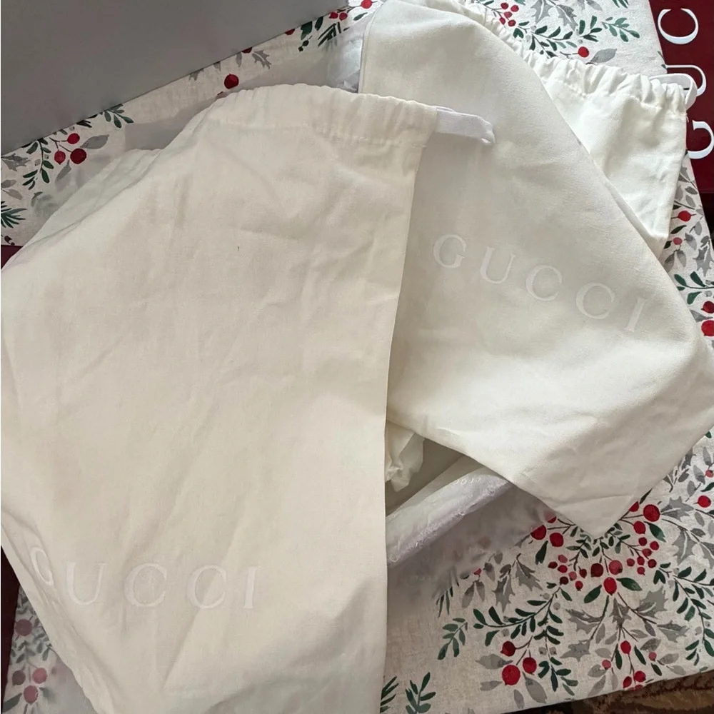 Gucci Maroon Box with Silver Bag - Picture 4 of 5